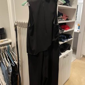 Sleek, flattering and sexy halston jumpsuit